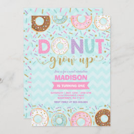 Donut Birthday Einladung Donut Grow Up Party