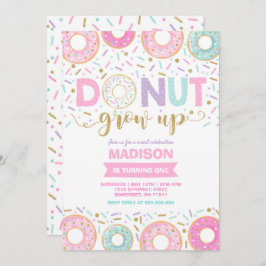 Donut Birthday Einladung Donut Grow Up Party