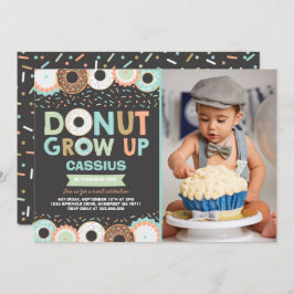 Donut Birthday Einladung Donut Grow Up Party