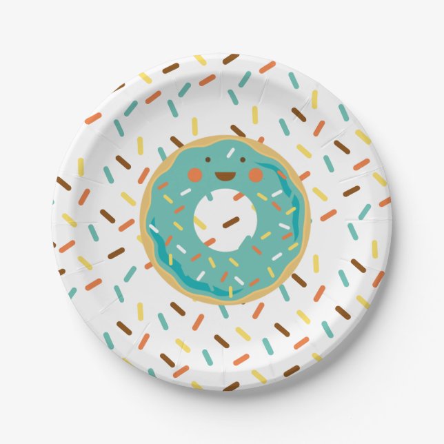 Donut Birthday Paper Teller (Vorderseite)