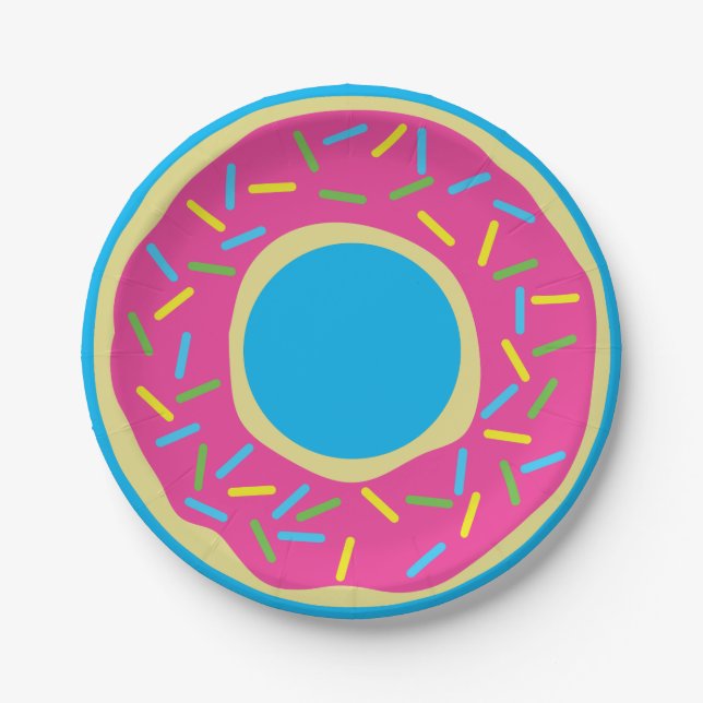 Donut Birthday Party Pappteller (Vorderseite)