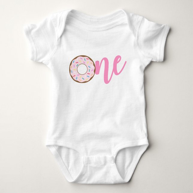 Donut Birthday T - Shirt Sweet One Donut T - Shirt (Vorderseite)