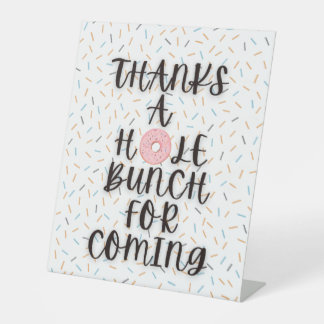 Donut Birthday Table Pedestal-Zeichen Sockelschild