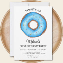 Donut Boys erste Geburtstagsparty
