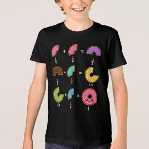 Donut-Bruchrechnen-Lern-Math-Humor Tri-Blend Shirt