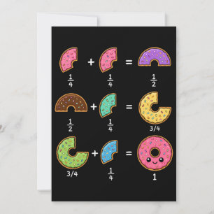 Donut-Bruchrechnen-Math-Humor Einladung