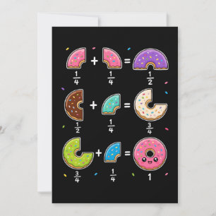 Donut-Bruchrechnen-Math-Humor Einladung