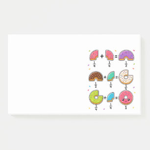 Donut-Bruchrechnen-Math-Humor Post-it Klebezettel