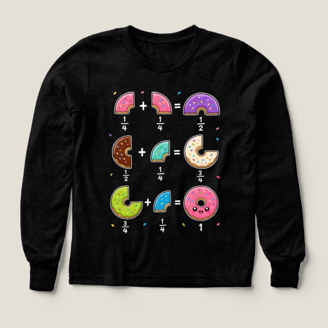 Donut-Bruchrechnen-Mathematik-Humor (Design Vorderseite)