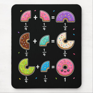 Donut-Bruchrechnen-Mathematik-Humor Mousepad