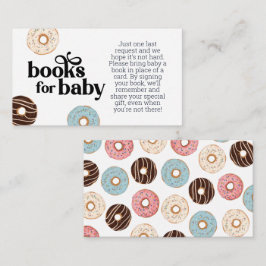 Donut-Bücher für die Babyverpackungskarte Begleitkarte