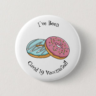 Donut-Cartoon-Abbildung Button