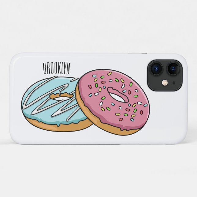 Donut-Cartoon-Abbildung Case-Mate iPhone Hülle (Rückseite (Horizontal))