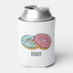 Donut-Cartoon-Abbildung Dosenkühler