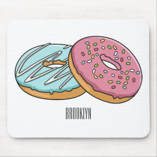 Donut-Cartoon-Abbildung Mousepad