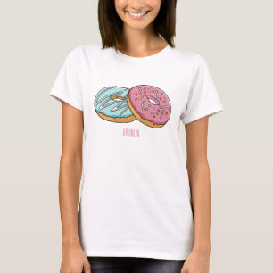 Donut-Cartoon-Abbildung T-Shirt