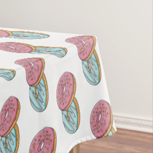 Donut-Cartoon-Abbildung Tischdecke