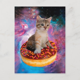 Donut Cat - Donut lover Postkarte