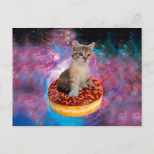 Donut Cat - Donut lover Postkarte