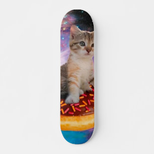 Donut Cat - Donut lover Skateboard