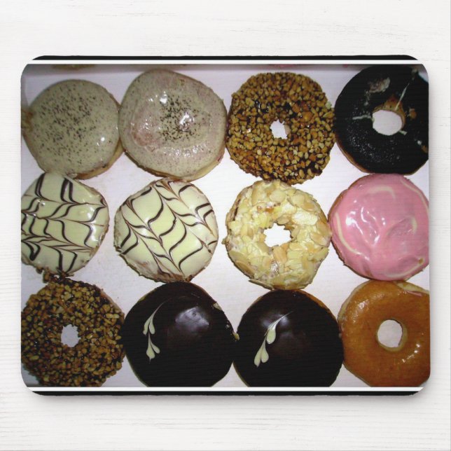 Donut Chocolate Dessert Peace Liebe Party Destinie Mousepad (Vorne)
