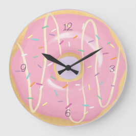 Donut Clock Große Wanduhr