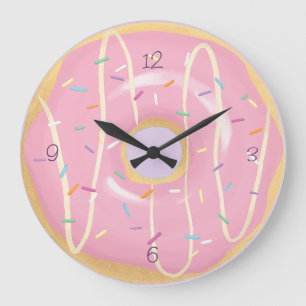 Donut Clock Große Wanduhr