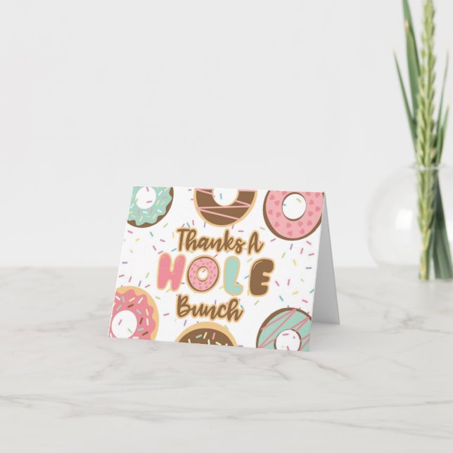 Donut Danke für den "Hole Bunch Danke Card" (Vorderseite)