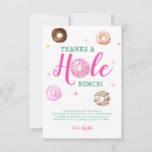 Donut danke Hole Bunch Foto Geburtstag Danke Mitteilungskarte