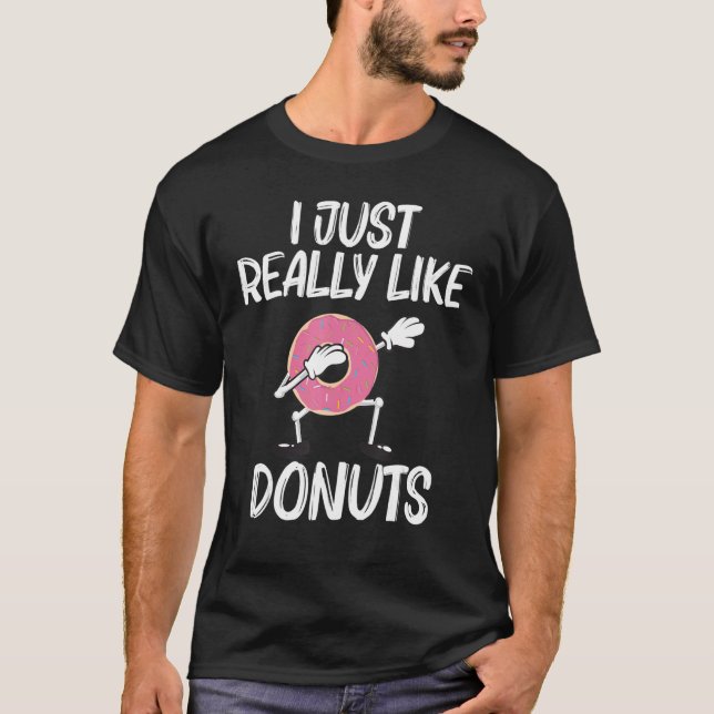Donut Designs für Männer Frauen Doughnut Feinschme T-Shirt (Vorderseite)