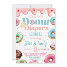 Donut & Diapers Sprinkle Baby Showvorlage