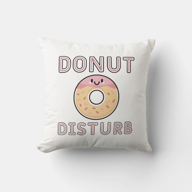Donut Disturb Kissen (Vorderseite)