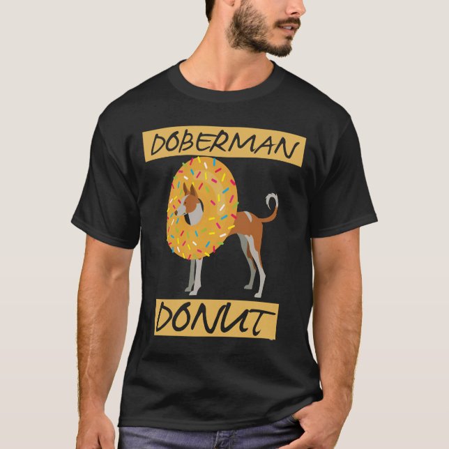 Donut Doberman T-Shirt (Vorderseite)