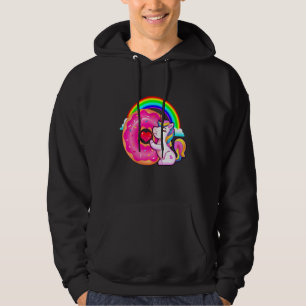 Donut Doughnut Food Backwaren Unicorn Hoodie