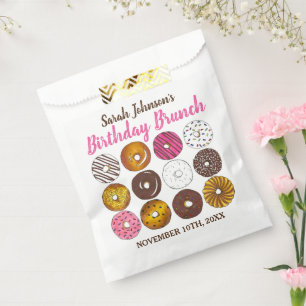 Donut Doughnut Geburtstagsfeier Brunch Geschenktütchen