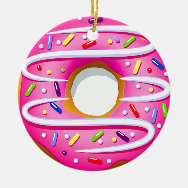 Donut - Doughnut - SRF Keramik Ornament (Vorne)