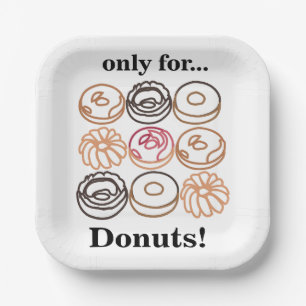 Donut Doughnut Sweet Birthday Party Pappteller