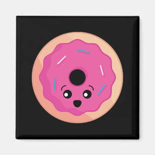 Donut Face Kawaii Art Magnet