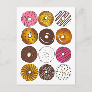 Donut Frühstück Brunch Geburtstagsfeier Einladung