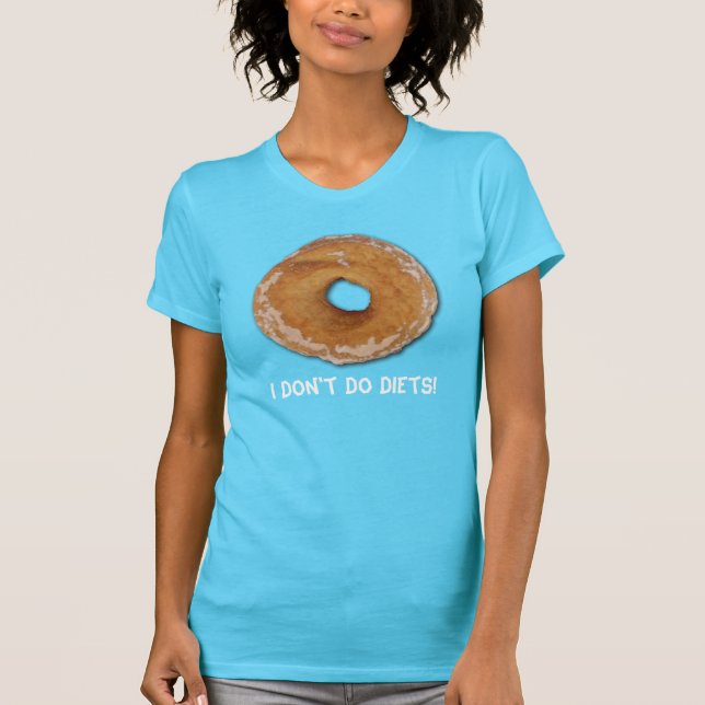 DONUT FUN Food Spaß T - Shirt, T-Shirt (Vorderseite)