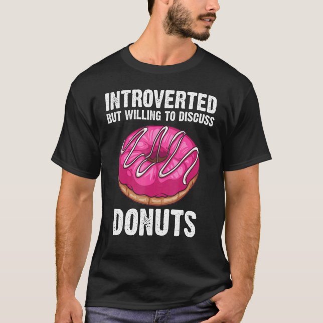 Donut für Männer Frauen Donut Doughnut Feinschmeck T-Shirt (Vorderseite)