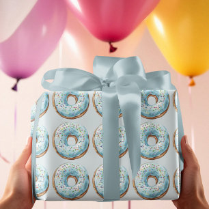 Donut-Geburtstag-Geschenkpapier Süße Donut-Party Geschenkpapier