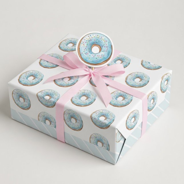 Donut Geburtstag Geschenkpapier | Süße Donut  Set (Von Creator hochgeladen)