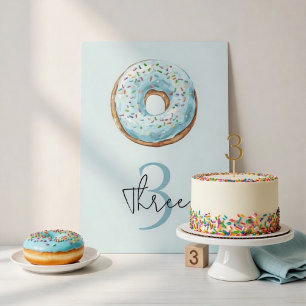 Donut Geburtstag Tisch Nummer   Donut Thema Geburt Tischnummer