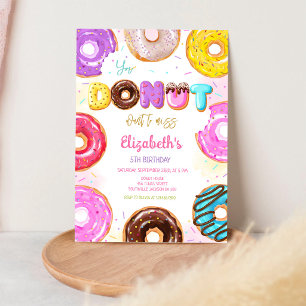 Donut-Geburtstags-Einladung Einladung