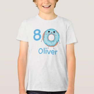 Donut-Geburtstags-Shirt mit Namen personalisiert  Tri-Blend Shirt