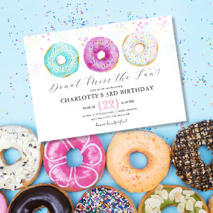 Donut-Geburtstagseinladung Einladung