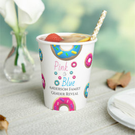 Donut Gender Reveal Pappbecher