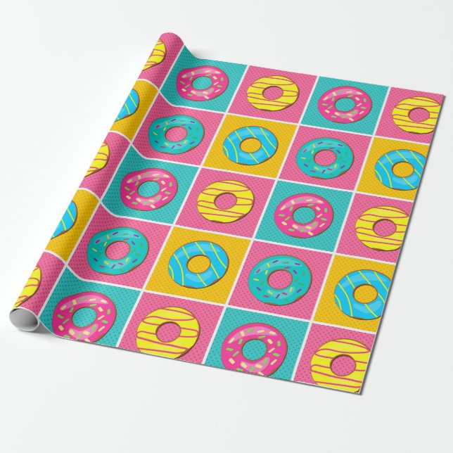 Donut Geschenkpapier (Ungerollt)