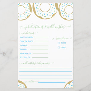 Donut gespalten mit Liebe Vorhersage und Wünsche